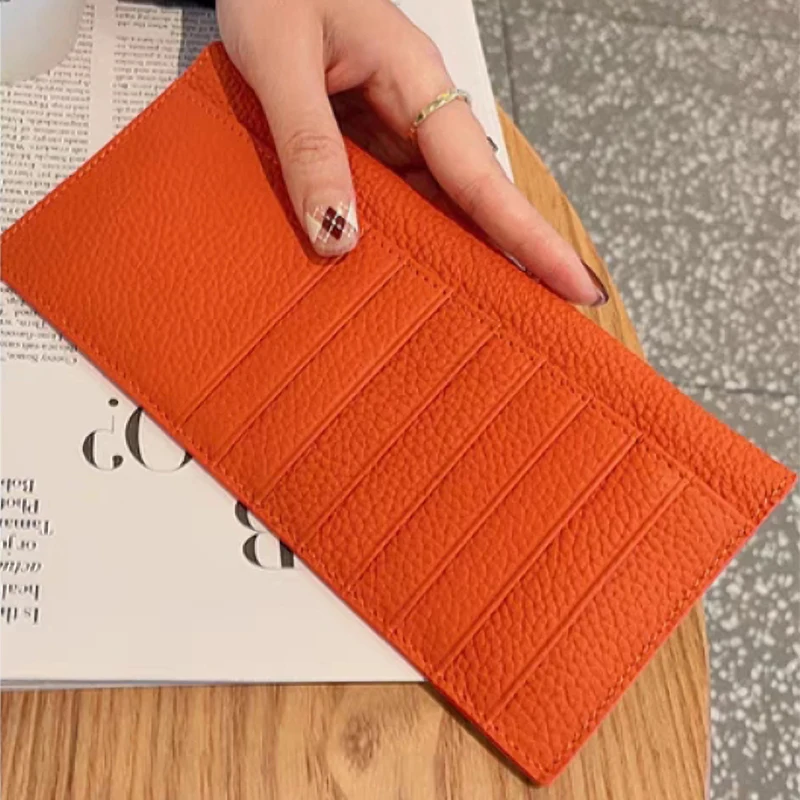 Women's Envelope Wallet – Thin Leather Clutch With ID Card Holder