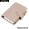Moterm Luxe 2.0 Personal Size Planner with 30 MM Rings Binder Genuine Pebbled Grain Leather Notebook Diary Agenda Organizer 1