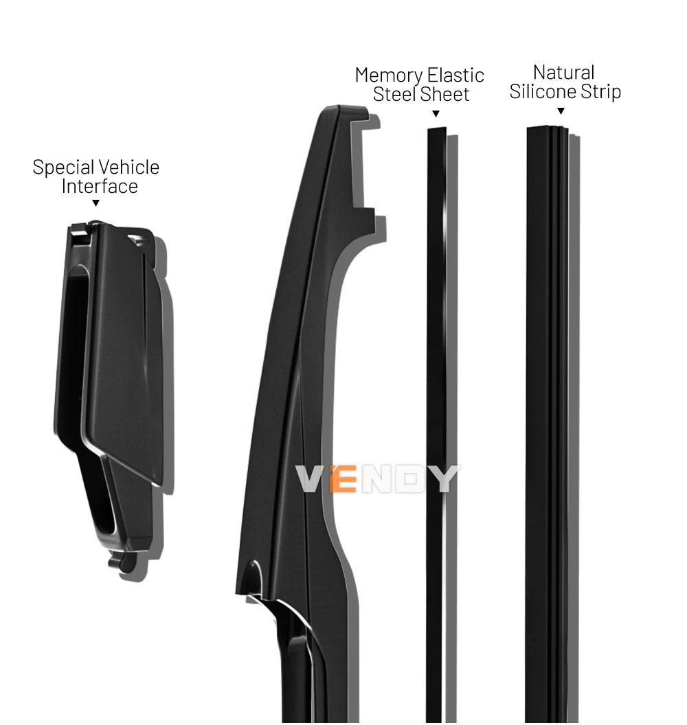 Für Honda CR-V 1995-2002 1998 1999 2000 2001 Vordere & Hintere Scheibenwischerblätter Windschutzscheibenwischer-Set Zubehör – Detail 10