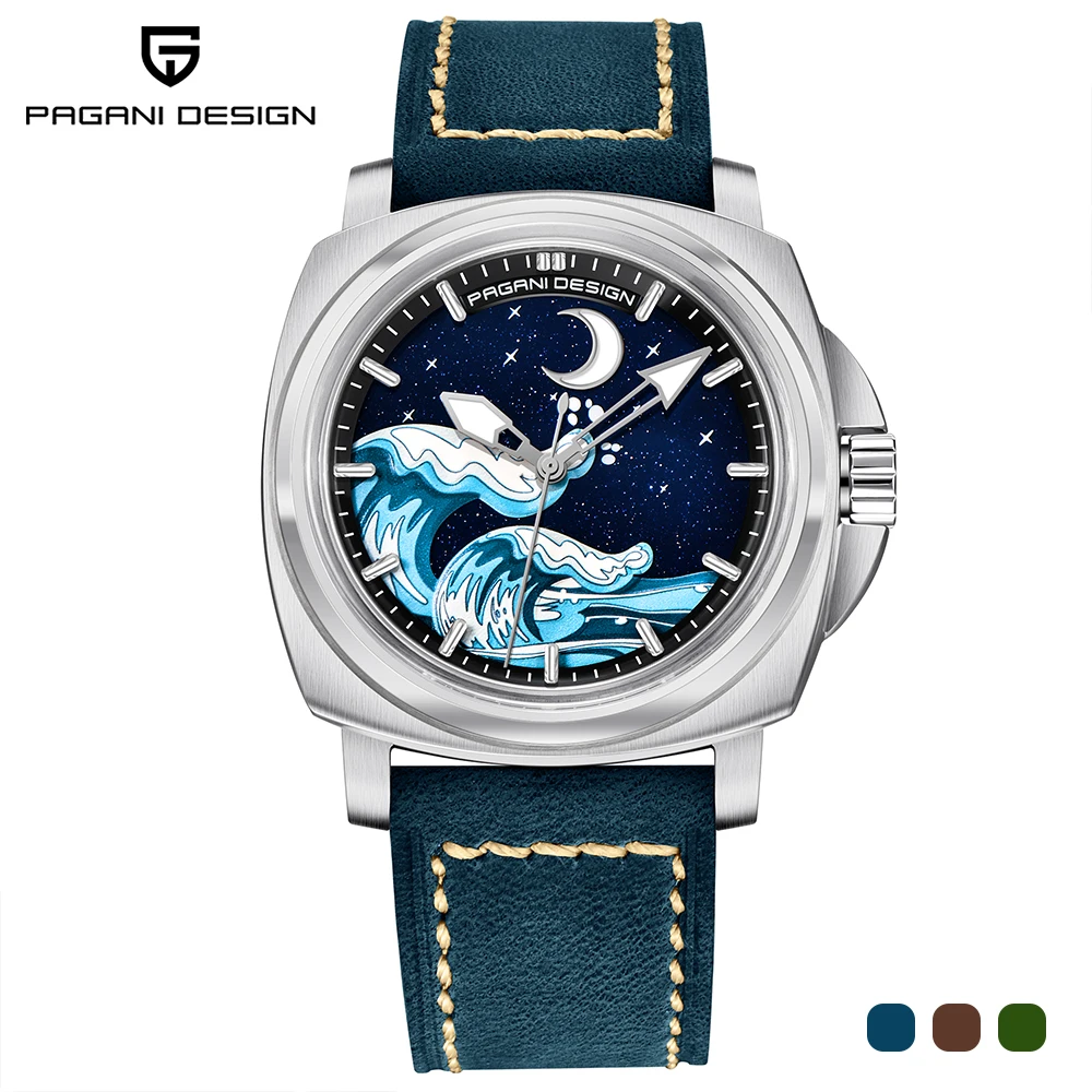 

2024 NEW PAGANI DESIGN Fashion Men's Mechanical Watch NH35A Sapphire glass AR Stainless Steel Waterproof Wristwatch Reloj Hombre