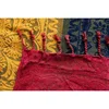 Inyahome Boho Throw Blanket Colorful Chenille Woven Bohemian Sofa Recliner Loveseat Furniture Cover Aztec Hippie Throws Blankets 5