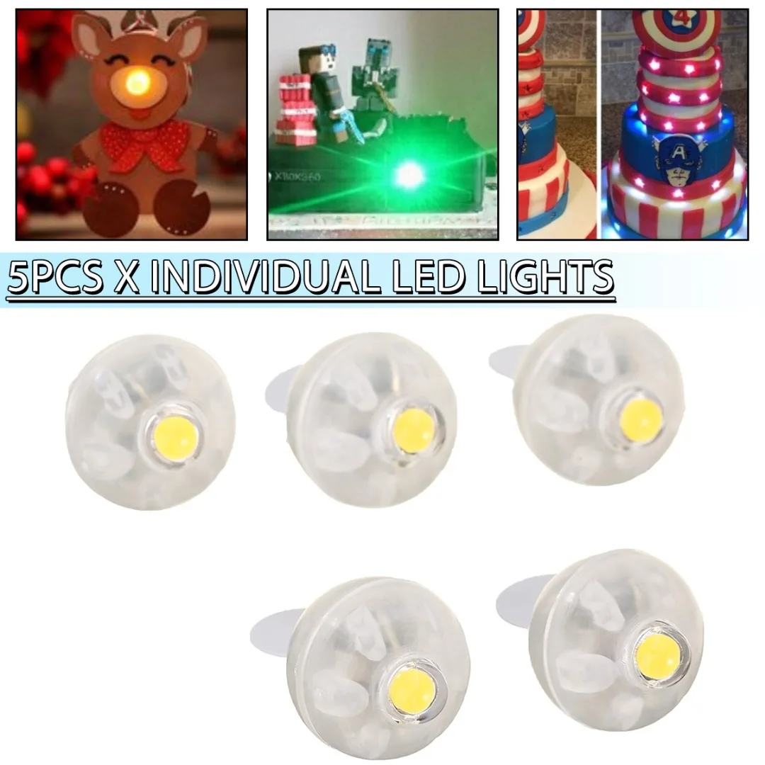 

5pcs/lot Round Ball LED Lights Mini Wedding Party Decoration Light Halloween Christmas Party Lighting Lamp Supplies
