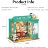 Robotime Rolife Educational Dollhouse DIY Miniature House Kit  Wooden Doll House Alice's Tea Store for Girls Gifts 5