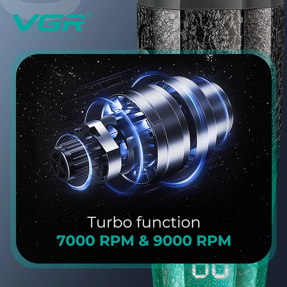 VGR ماكينة قص شعر احترافية ماكينة تشذيب شعر 9000 د...