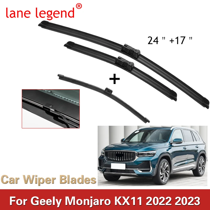 For Geely Monjaro Xingyue L 2022 2023 Car Styling U Frameless Bracketless Rubber Car Windshield Wiper Blades Auto Accessories