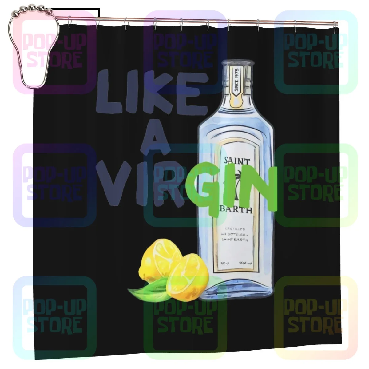 Mc2 Saint Barth Man Crewneck Regular Fit Code Shower Curtain Bathroom Curtain Washable Waterproof Eco-Friendly