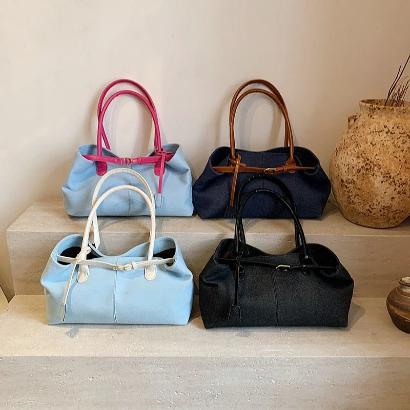 2026 Borsa da pendolarismo versatile alla moda di alta qualità Borsa a tracolla singola per ascella semplice casual di grande capacità per le donne - immagine 5