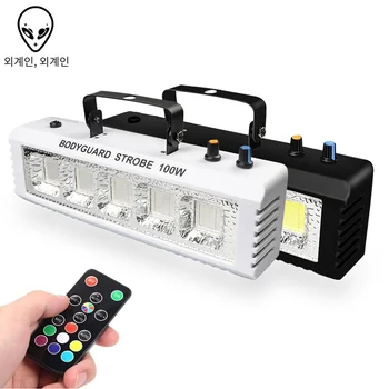 ALIEN-60 100 외계인 RGB 화이트 DJ 디스코 스트로브 조명 W 원격 제어 사운드 플래시 파티 웨딩 홀리데이, 라이트, 효과, 기념일, 친구, 가족, 빛, 밝은, 특별한 날