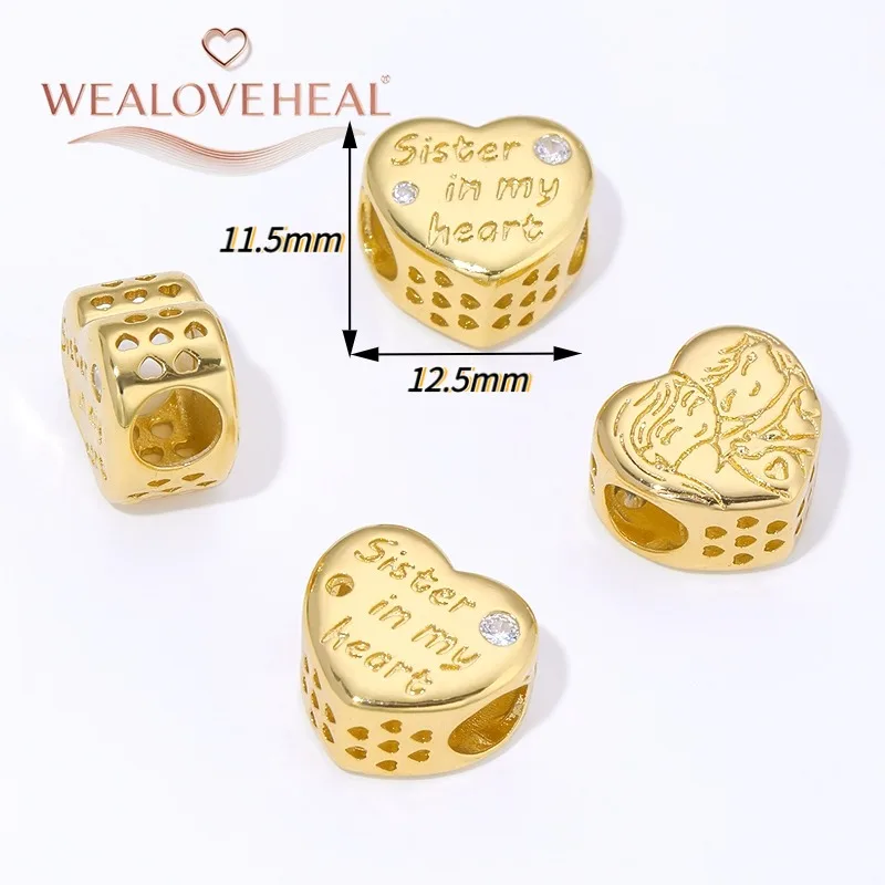 charms für armbänder,2026 Bestseller 18K Vergoldete Messing-Zirkon Herz/Stern/Schmetterling/Traumfänger Charm-Perlen für DIY Armband Schmuckherstellung Zubehör – Detail 32