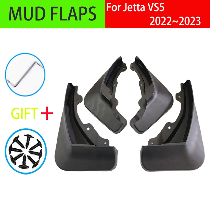 

Брызговики для Jetta VS5 VW Volkswagen VS5 2022 2023, черные, 4 шт.