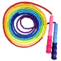 NEVERTOOLATE 30ft 16.5ft  7m 5m 3.6m group team long jump skip rope school kids pvc beaded beads beading 1
