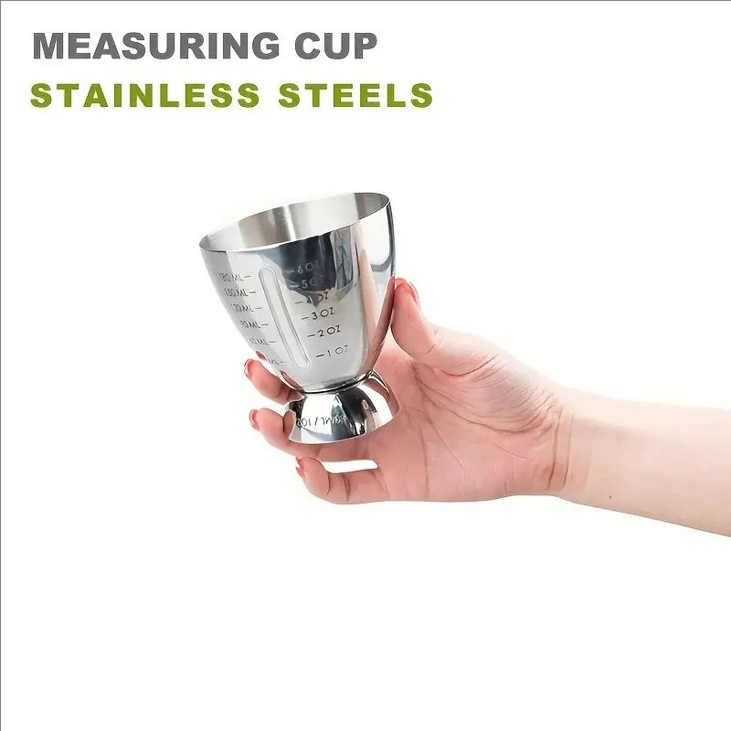 Bar Cocktail Jigger Measured Double 1-6 oz Measuring Jiggers Stainless Steel tools Cup shaker