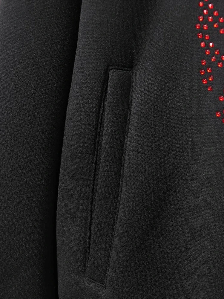 Y2K Zip Hoodie Skeletons Stamping Sweatshirt Women hoodies Sport Coat Pullover Long Sleeve Oversized hoodie women's sweat-shirt