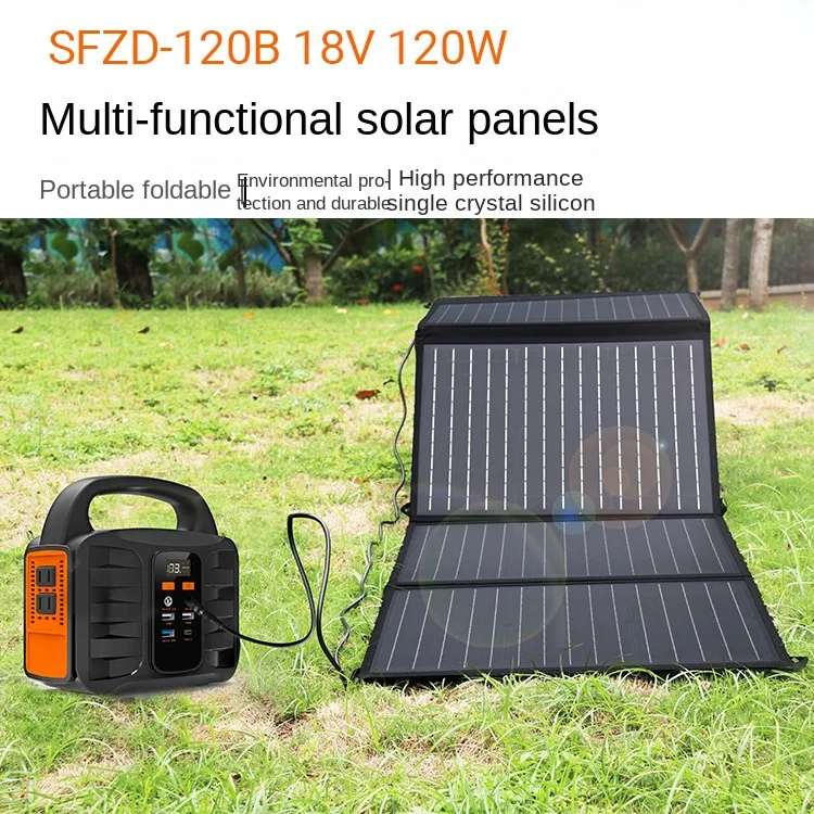 

Portable 120 W18v Solar Charging Board Folding Bag for Charging Outdoor Charging for Mobile Phone Notebook