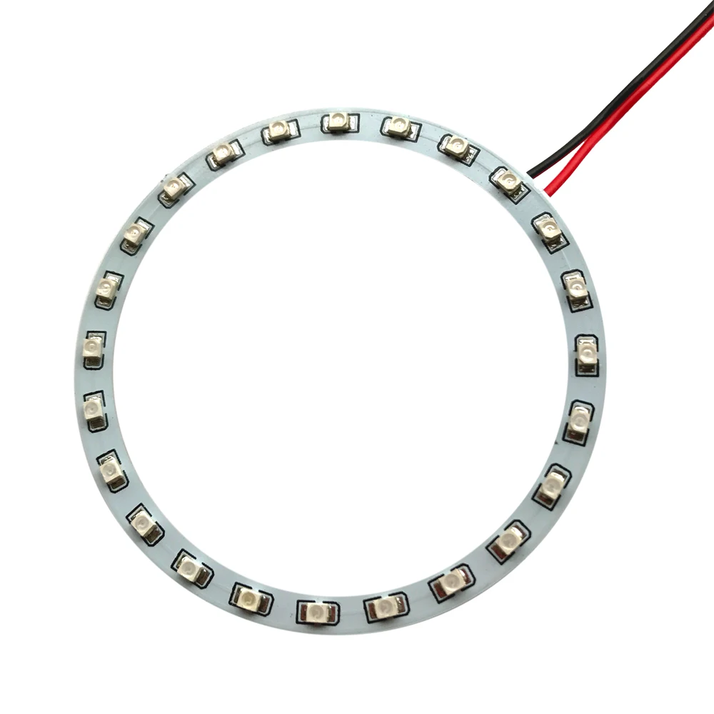

2PCS x Car Led Headlight External Diameter 90mm 3528 27SMD Angel Eyes Halo Ring Light internal diameter 74mm