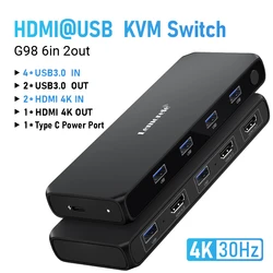Lemorele Multi-Device USB 3.0 Switch & Peripheral Sharing Hub (USB and HDMI Switch)