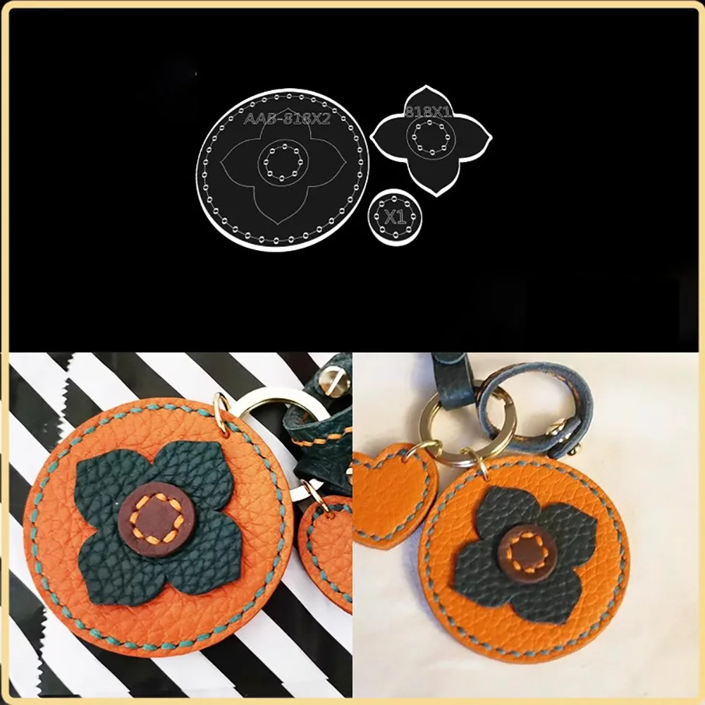 Leather Stencils Animal Shape Tool Hanging Ornament Making Mold Decor Cute Pendant Acrylic Template Leather Tools