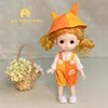 New BjD 16CM Doll For Gitls 13 Movable Joints Cute Face and Blue Eyes with Clothes Shoes Mini Dolls Girl Gift for Girls Diy Toys 4