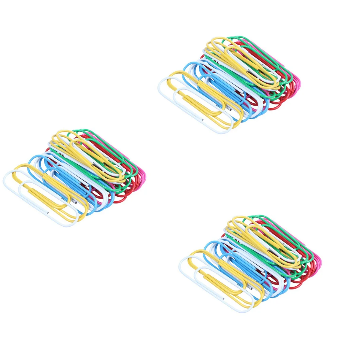

Super Large Paper Clips Vinyl Coated, 90 Pack 4 Inch Assorted Color Jumbo Paper Clip Holder, (10 cm)