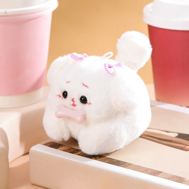 A Soft And Comfortable Stuffed Animal Move And Swing Rotating Cat Doll Toy Gift Home Ornaments