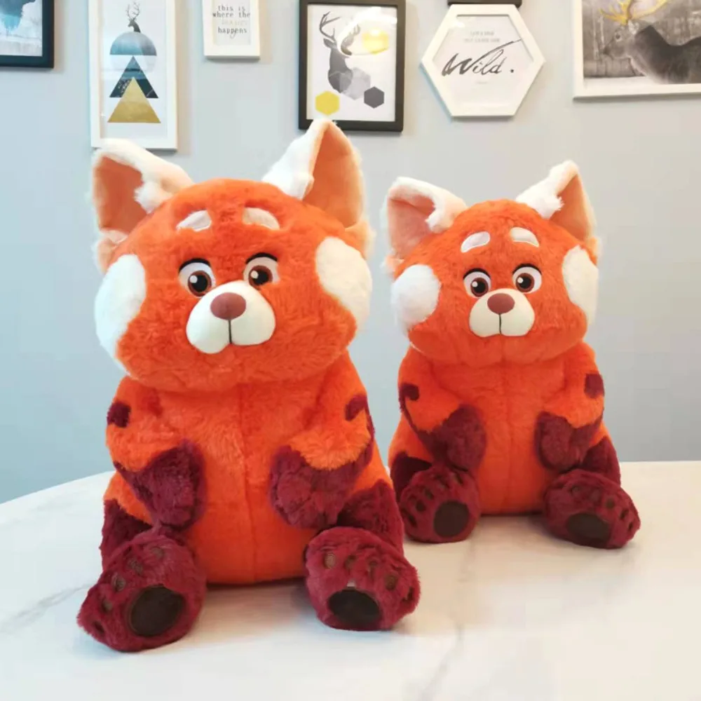 

Disney Turning Red Cartoon Dolls Deformation Anime Figure Kawaii Plush Doll Cute Raccoon Doll Red Panda Christmas Party Gift
