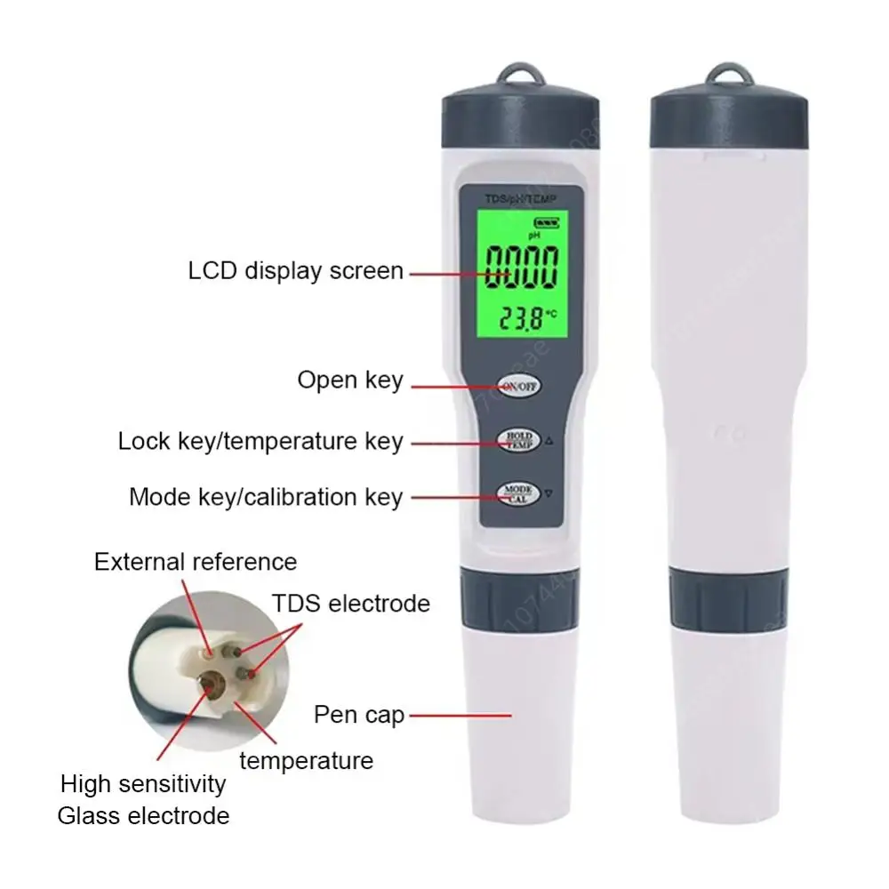 PH 跮 PH µ TDS/ec 跮 0.01   TDS PH 跮 LCD, ļ  , 3  1