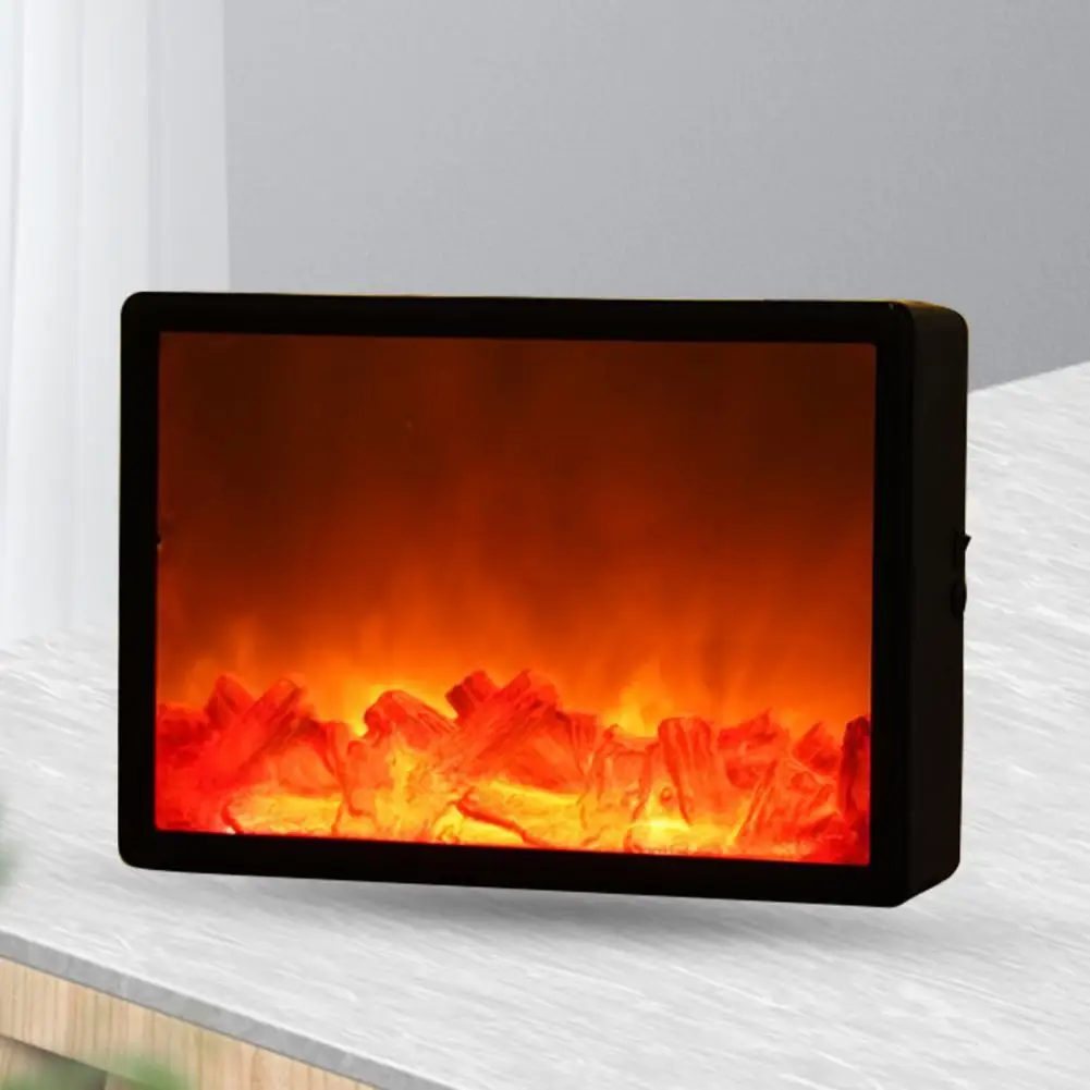 

Большой очаровательный искусственный камин из АБС-пластика, светодиодный огонь, внутренний искусственный камин для сада, имитация камина