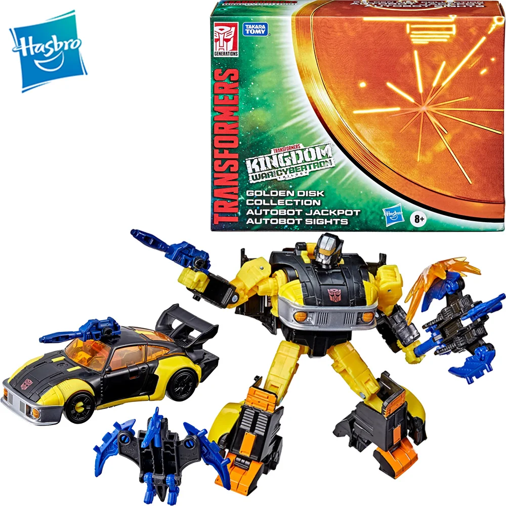 

Оригинальный Hasbro Трансформеры Autobot Jackpot с прицелами поколения войны для Cybertron коллекция золотых дисков глава 2 F2822