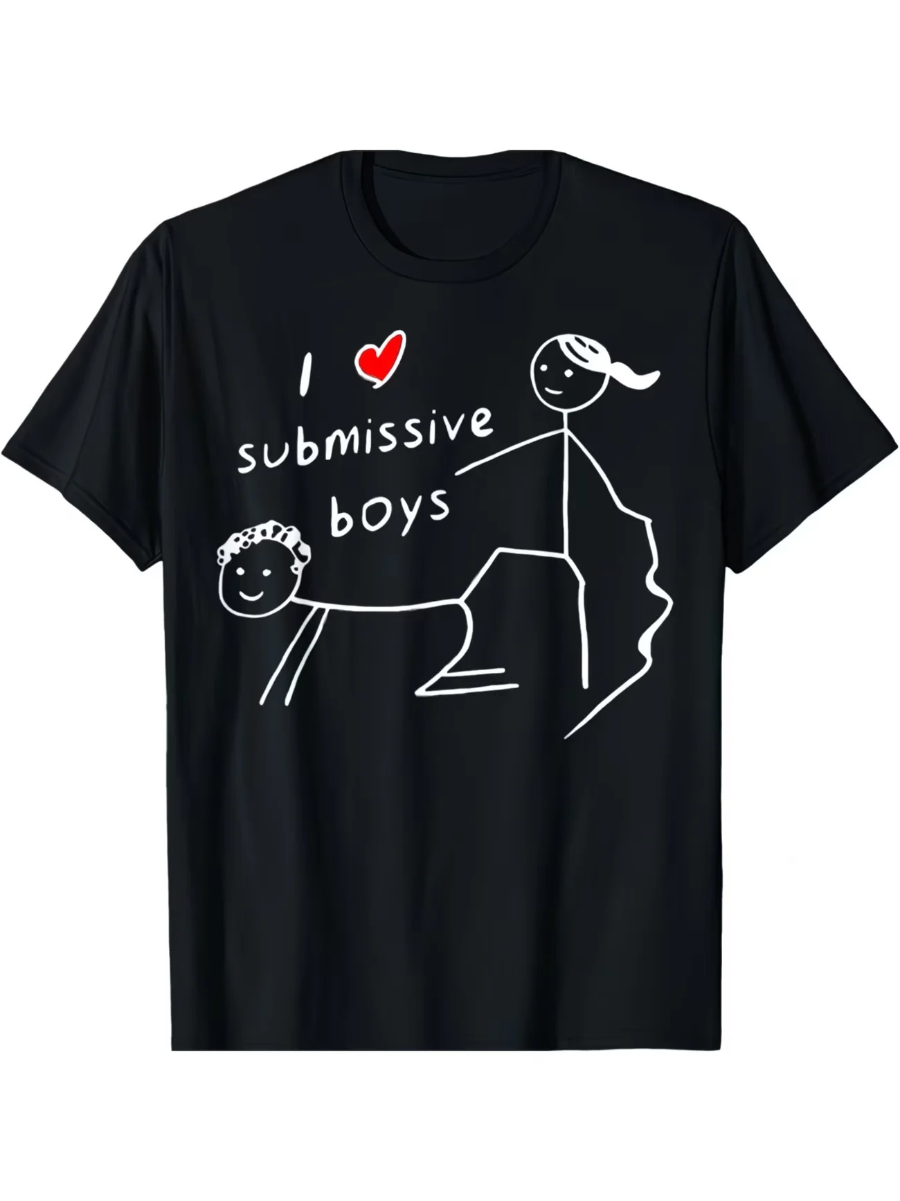 Lustiges Herren-T-Shirt mit Aufdruck „I Love Submissive Boys“ für Damen, Oversize-Sommer-Neuheit, Streetwear, Vintage, ironischer Humor, Top