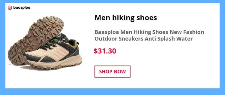 Description Picture 4 of itemBaasploa Men Sport Shoes Mesh Breathable Casual Walking Sneakers for Men New Fashion Running Shoes Non-Slip Outdoor