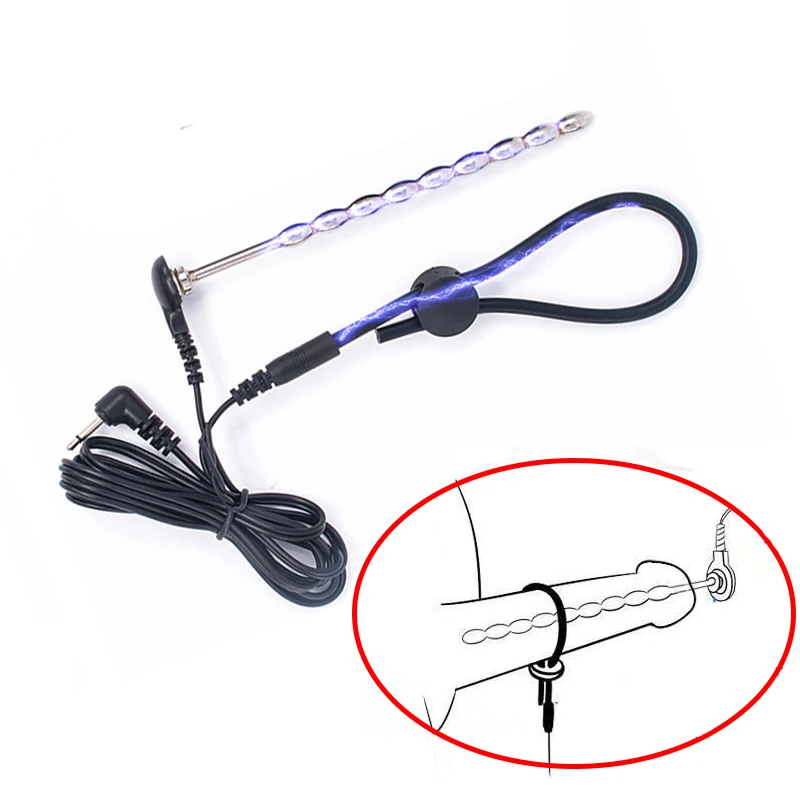 Electro Sex Toys Electric Sex Toys Varied Electro Bdsm Penis Ring Electrostimulator E-stim Chastity Cage Cock Ring Glans Trainer Men Electric Shock Sex Product Toy