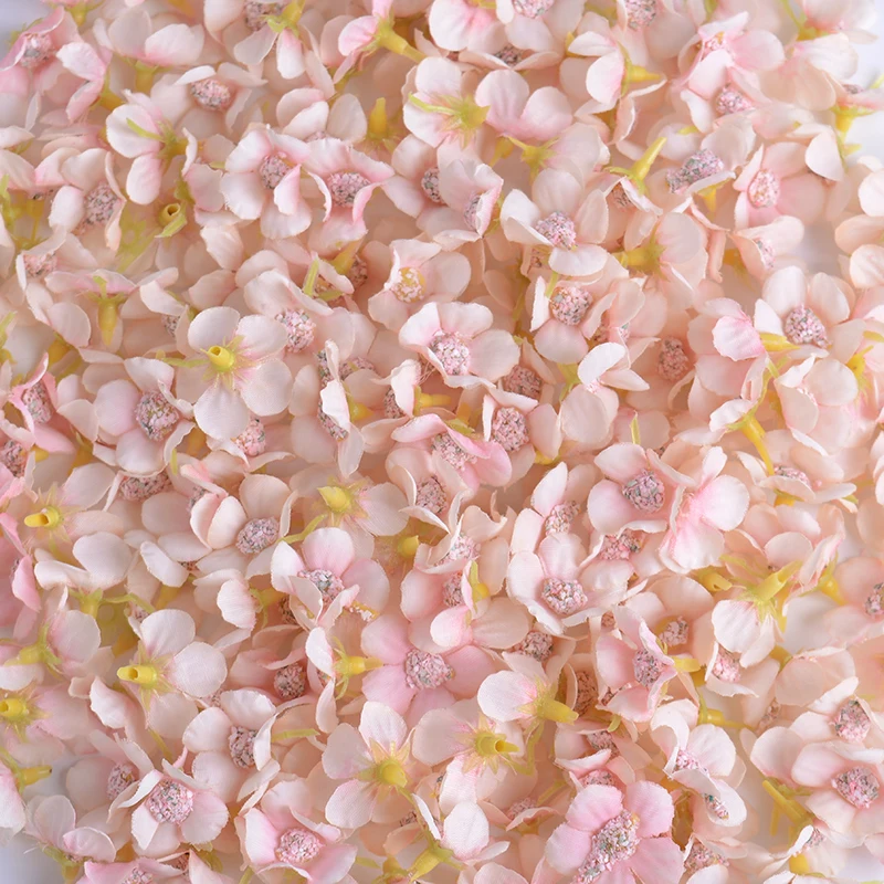 100Pcs Mini Silk Daisy Flower Heads for Crafts and Decorations