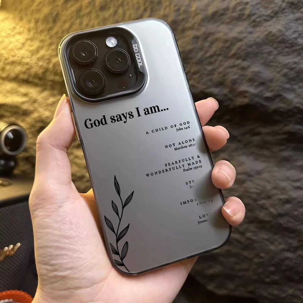 Inspirational Bible Verse Christian Affirmations Phone Case - Matte Finish