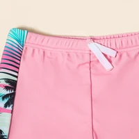 Girls Two Piece Swimwear Long Sleeve Rash Guard Shirts Quick-Dry Bathing Suit Summer Beach Wear 6