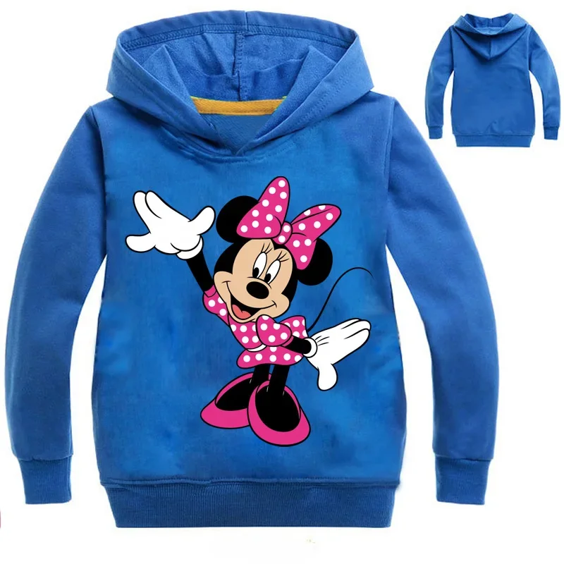 New Spring Autumn Cartoon Minnie Mouse Children Long Sleeve T Shirts Boys Cotton Tops Girls Tees Kids Clothes Baby Pajamas Tops