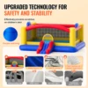 VEVOR Inflatable Bounce House Outdoor High Quality Playhouse Trampoline Jumping Bouncer with Blower Slide and Storage Bag Castle 3
