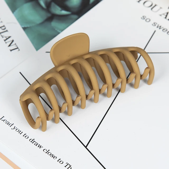 Hot Sale Solid Color Claw Clip Large Barrette Crab Hair Claws Bath Clip Ponytail Clip For Women Girls Hair Accessories Gifts X7-11-11cm