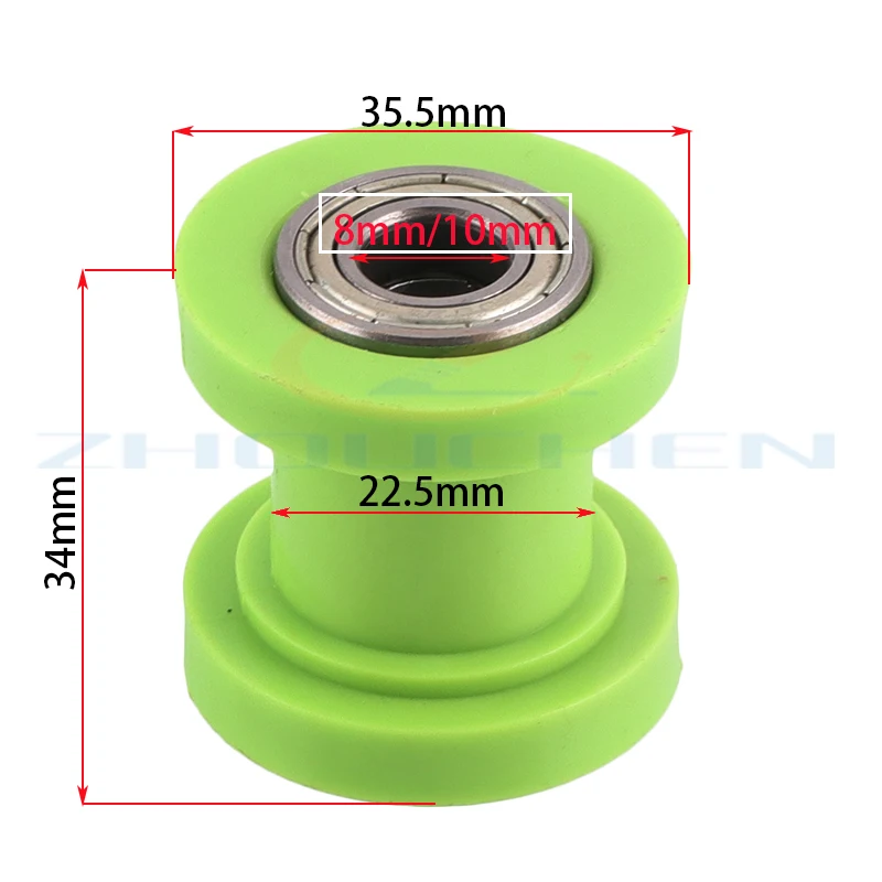 7 Colors 8MM 10MM Guide Sprockets Bearing Roller Pulley Wheel Tensioner Guide For Pit Dirt Bike Motocross ATV CRF CRXR