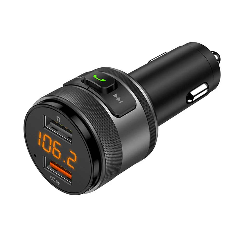 

Durable FM Transimitter Charger Adapter Bluetooth V5.0 FM For Car MP3 Transmitter Universal WIDE COMPATIBILITY