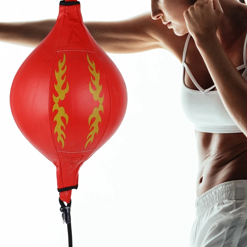 1Pcs Punching Bag Ball Double End Speed Bag Boxing For Reaction Agility And Hand Eye Coordination Training