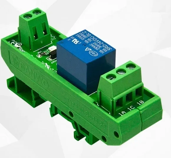 

1-канальный модуль r elay для монтажа на DIN-рейку, стандартная 10 А, 5 В, 12 В, 24 В постоянного тока для arduino