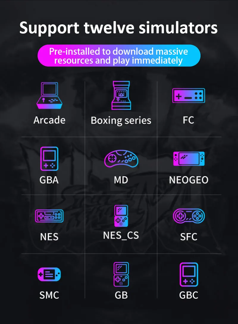 X6 Retro Video Game Console Portable Big Screen Handheld Build In 1500 Games Simulators Classic Mp3/mp4/Ebook TV Out Game Player