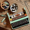 Retro Typewriter Blocks Brick Marking Machine Keyboard over 12 Years Old Kids Writing Machine Gift Toy Compatible 21327 6