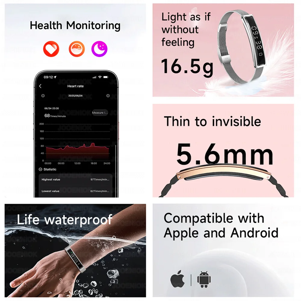 Health Smart Bracelet Men Women Fitness Sports Band Stress Test thumbnail 11