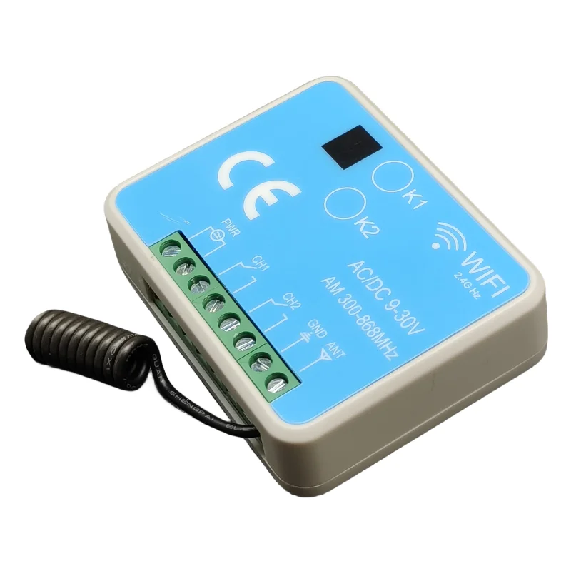 Rx Multi 433 868 Mhz Smart Opening Door Garage Controller Ricevitore Wifi 2Ch