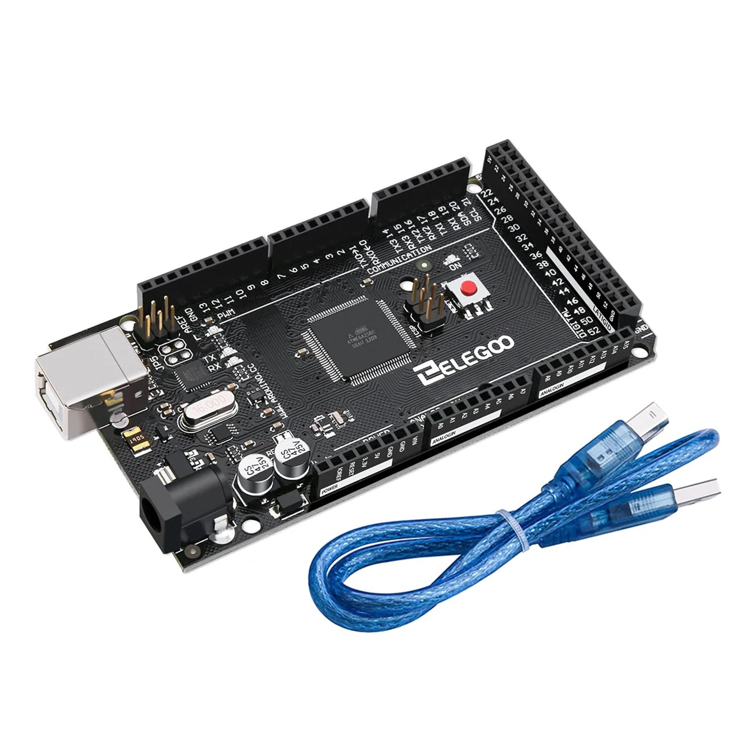ELEGOO MEGA R3  ATmega 2560 + USB ̺, Ƶ̳ IDE Ʈ ȣȯ, RoHS ȣȯ,  