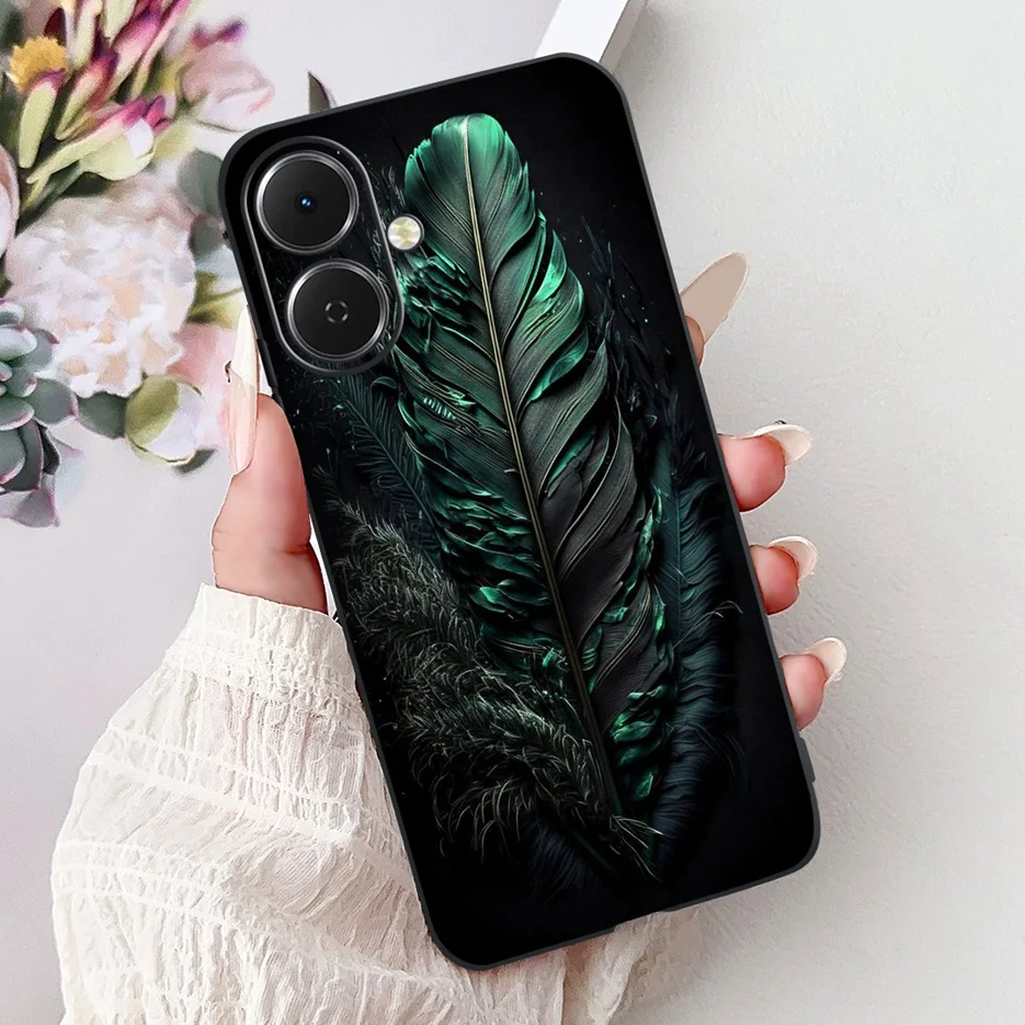 Stylish Painted Soft Silicone Phone Case - Vibrant Design Back Cover