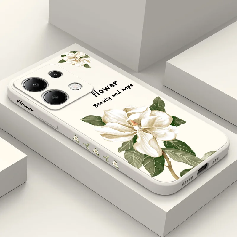 Magnolia Blossom Liquid Silicone Phone Case