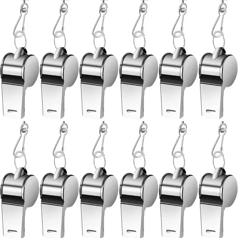 Referee Whistles Metal Whistles Stainless Steel Metal Sports Sports Equipment With Lanyards Referee Tools 1PC sports whistle,metal whistle