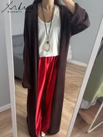 MiuKoMiYa Oversized Thin Long Cardigans Women Summer Long Sleeve Knitted Outerwear Hollow Thin Cardigans For Women Summer 2025 - Image 2